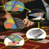 Nuburbur Metal Blackjack Strategy Card Stainless Steel Blackjack Basic Strategy Card/Book Allowed at The Table in The Casino 4+ Decks Hit Soft 17 with Leather Sleeve (Doublesides Version) view 4