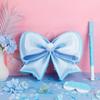 Bow Piata Birthday Party Decorative Bow Tie Piata with Blindfold and Bat for Girls Kids Blue Bows Birthday Party Decorations Wedding (Small Size 16.5"x13"x3) view 3