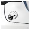 Car Stickers Beach Boys Playing Volleyball Games PVC Car Decoration Accessories Stickers Waterproof(Blue,20cm*20cm) view 2
