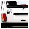 Car Stickers Beach Boys Playing Volleyball Games PVC Car Decoration Accessories Stickers Waterproof(Blue,20cm*20cm) view 4