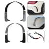 Gloss Black ABS Plastic Rear Bumper Lip Spoiler Canards Vents for Mercedes-Benz CLA 45 AMG W117 250 200 2014-2018(Black) view 2