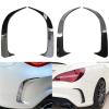 Gloss Black ABS Plastic Rear Bumper Lip Spoiler Canards Vents for Mercedes-Benz CLA 45 AMG W117 250 200 2014-2018(Black) view 3