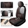 QUFEI Front Seat Covers for Chevrolet Equinox EV 2024 2025,Leather Car Seat Cover,Soft Seat Cushion Covers with Airbag,Waterproof Automobile Seat Protectors for Equinox EV(Black Coffee,Deluxe) view 2