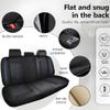 5PCS Car Seat Covers for Volkswagen Tiguan 2009-2024 Waterproof Seat Covers with Lumbar Support Nappa Leather Anti-Slip Car Seat Cover for Volkswagen TiguanBlack&Blue-Standard view 3