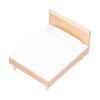 1:12 Dollhouse Double Bed Oak Miniature Furniture Doll House Decoration Accessories view 2