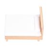 1:12 Dollhouse Double Bed Oak Miniature Furniture Doll House Decoration Accessories view 3