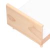 1:12 Dollhouse Double Bed Oak Miniature Furniture Doll House Decoration Accessories view 4