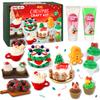 Christmas Mini Food Craft Kits, Making Miniature Food and Mini Dessert Cup Craft Set, DIY Replica Food Fun for Kids Age 6+, NOT Edible (Christmas) view 1
