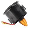 ZAWELIYO 70mm EDF 6 Blades Ducted Fan with QF2822 3000KV 4S Brushless Motor for RC Airplane, Black Aluminum Alloy Plastic Copper Material view 1