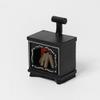 1 Pc Dollhouse Mini Glowing Fireplace Christmas Atmosphere Decoration Miniature Ornament (Black) view 1