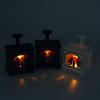 1 Pc Dollhouse Mini Glowing Fireplace Christmas Atmosphere Decoration Miniature Ornament (Black) view 4