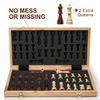17 Inch Large Chess Set for Adults & Kids, Foldable Wooden Chess Board for Kids, Portable Magnetic Chessboard Game for Adults view 3