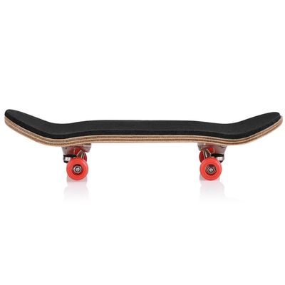 equlup Finger Boards, 1Pc Maple Wooden Alloy Fingerboard Finger Skateboards with Box Creative Fingertips Movement Set for Daliy Playing Relaxing (Red)