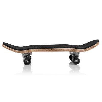 equlup Finger Boards, 1Pc Maple Wooden Alloy Fingerboard Finger Skateboards with Box Creative Fingertips Movement Set for Daliy Playing Relaxing (Black)