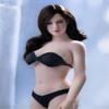 1/12 Scale Female Action Figure, 6 inch Seamless Soft Flexible Slightly Fat Female Figure Body Doll Model with Detachable Hand & Feet Shapes Accessories (Medium Bust - Pale Skin) view 2