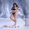 1/12 Scale Female Action Figure, 6 inch Seamless Soft Flexible Slightly Fat Female Figure Body Doll Model with Detachable Hand & Feet Shapes Accessories (Medium Bust - Pale Skin) view 4