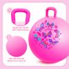 EVERICH TOY Hopper Ball, Pink Butterfly Hopping Toys for Kids, 18 Inch Bouncy Ball with Handle, Indoor Outdoor Inflatable Hoppity Hop Toy for Girls Boys Gift with Free Pump view 4