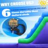 26FT(L) Commercial Water Slide for Adults Kids Double Water Slides&Giant Splash Pool 100% PVC Inflatable Adult Water Slide with 1100W Blower, 0.45mm Heavy Duty Vinyl Backyard Outdoor, 26x12x14ft view 3