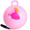 ZOOJOY Princess Hopper Ball, 18 Inch Bouncy Ball with Handle for Kids Aged 3-8, Inflatable Jumping Toys for Girls Boys, Pink Hopping Toys Gift with Pump view 1