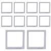 3D Floating Display Box, 10 Pieces Transparent Display Jewelry 3D Floating Case, Transparent PE Film Collectibles Organizer for Home and Business for Medall