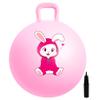 EVERICH TOY Hopper Ball, Pink Bunny Hopping Toys for Kids, 18 Inch Bouncy Ball with Handle, Indoor Outdoor Inflatable Hoppity Hop Toys for Girls Boys Gift with Pump view 1