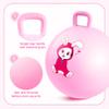 EVERICH TOY Hopper Ball, Pink Bunny Hopping Toys for Kids, 18 Inch Bouncy Ball with Handle, Indoor Outdoor Inflatable Hoppity Hop Toys for Girls Boys Gift with Pump view 4