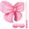 Adecortalk Pink Bow Pinata Birthday Decorations for Kids Pink Bow Pinata with Bat Stick Blindfold for Girls Princess Theme Birthday Bridal Baby Shower Party Supplies (15.75x12.60x3.15 Inches) view 1