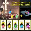 CroBlissful 30 Sets Mini Jesus Figurines Bulk Glow in The Dark with Let Your Light Shine Cards Jesus Figures Toys for Christian Sunday School Religious Gifts Easter Egg Stuffers(Holding A Book) view 4