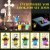 CroBlissful 30 Sets Mini Jesus Figurines Bulk Glow in The Dark with Let Your Light Shine Cards Jesus Figures Toys for Christian Sunday School Religious Gifts Easter Egg Stuffers(Raise Your Hands) view 4