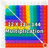12x12 Multiplication Pop Board - Sensory STEM Learning Toy with Poppable Bubbles, Interactive Math Game for Classroom & Home, Multiplication Table Chart, Stress Relief Tool, CPC Certified view 1
