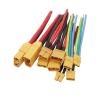 KUIQEO Video Connector 4Pcs XT90U XT60H XT60 XT30U XTR30U Male Female pl;/UG Connector 10CM 10/12/16/18 AWG Silicon Wire Fit Compatible RC Lipo Ba/tte-ry FPV Drone coaxial Cable(4Pcs XT90U-J) view 2