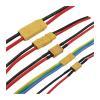 KUIQEO Video Connector 4Pcs XT90U XT60H XT60 XT30U XTR30U Male Female pl;/UG Connector 10CM 10/12/16/18 AWG Silicon Wire Fit Compatible RC Lipo Ba/tte-ry FPV Drone coaxial Cable(4Pcs XT90U-J) view 3