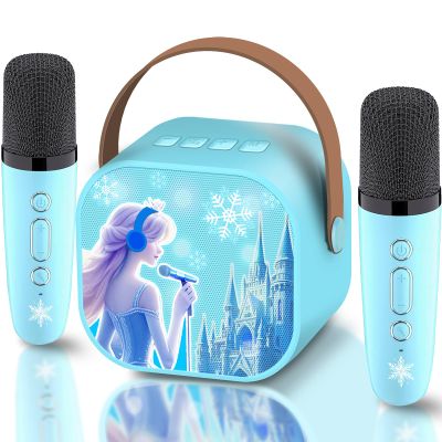 Frozen Toys for Girls Mini Karaoke Machine for Kids Princess Toys 3 4 5 6 7 8 9 10 Year Old Girl Birthday Gifts Kids Toys Toddler Wireless Microphones