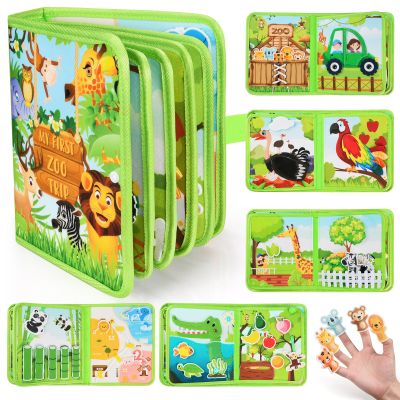 Busy Book for Toddlers 1-3: Busy Board for 1 Year Old Montessori Toys, Quiet Books Toddler Activity Board, Educational Sensory Toys Birthday Gift for Girls Boys, Travel Toy for Toddlers 2-4 Plane Car