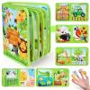 Busy Book for Toddlers 1-3: Busy Board for 1 Year Old Montessori Toys, Quiet Books Toddler Activity Board, Educational Sensory Toys Birthday Gift for Girls Boys, Travel Toy for Toddlers 2-4 Plane Car view 1