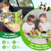 Busy Book for Toddlers 1-3: Busy Board for 1 Year Old Montessori Toys, Quiet Books Toddler Activity Board, Educational Sensory Toys Birthday Gift for Girls Boys, Travel Toy for Toddlers 2-4 Plane Car view 3