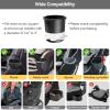 [2 Pack] Car Seat Cup Holder Snack Tray Black, Toddler Travel & Road Trip Essentials Accessory for Mess-Free Snacking in The Car,Travel Tray for Kids Car Seat view 4