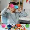 217 Pcs Duck Sensory Bin Filler Fine Motor Toys Counting Sorting 100 Felt Pompoms 100 Mini Duck Figures 8 Tweezers 8 Silicone Plates 1 Storage Box, for Counting Sorting DIY Crafts (Duck) view 3