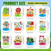12 Pcs Welcome Back to School Decorations Honeycomb Centerpieces First Day of School Table Decoration Book Pencils Backpack Bus Table Topper for Party Favors Supplies view 2