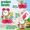 12 Pcs Welcome Back to School Decorations Honeycomb Centerpieces First Day of School Table Decoration Book Pencils Backpack Bus Table Topper for Party Favors Supplies view 4