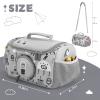 Carrying Case Compatible with Little Tikes for Story Dream Machine Books Starter Set, Portable Storage Bag with Handle and Shoulder Strap for Storytime, Storybook, Character Accessories (Grey) view 4