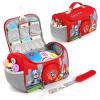 MEGADOO Carrying Case Compatible with Little Tikes for Story Dream Machine Books Starter Set, Portable Storage Bag with Handle and Shoulder Strap for Storytime, Storybook, Character Accessories (Red) view 1