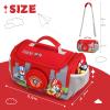 MEGADOO Carrying Case Compatible with Little Tikes for Story Dream Machine Books Starter Set, Portable Storage Bag with Handle and Shoulder Strap for Storytime, Storybook, Character Accessories (Red) view 4