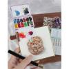RYUJNDK Watercolour Paint Box Folding Paint Storage Case Portable Travel Paint Watercolor Paint Mixing Tray For Oil Acrylics Painting view 2