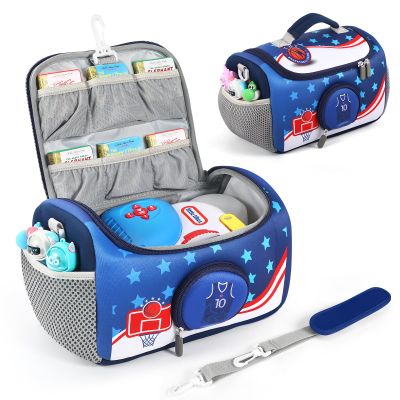 Carrying Case Compatible with Little Tikes for Story Dream Machine Books Starter Set, Portable Storage Bag with Handle and Shoulder Strap for Storytime, Storybook, Character Accessories (Basketball)