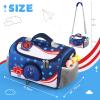 Carrying Case Compatible with Little Tikes for Story Dream Machine Books Starter Set, Portable Storage Bag with Handle and Shoulder Strap for Storytime, Storybook, Character Accessories (Basketball) view 4