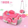 Carrying Case Compatible with Little Tikes for Story Dream Machine Books Starter Set, Portable Storage Bag with Handle and Shoulder Strap for Storytime, Storybook, Character Accessories (Pink) view 4