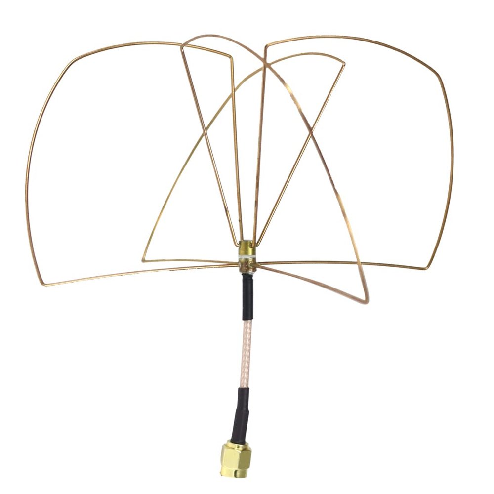 TYXTTGY 1.2GHz Clover Leaf Antenna, Circular Polarized SMA Male for 1.2Ghz 1.3Ghz Video Transmitter Receiver, High Gain FPV(4 Leaf for Rx)