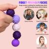 Silicone Magnetic Fidget Balls Toys, 8Pcs Attraction Textures Sensory Fidget Ball Toy with Silicone Shell for for Adults,Silent Desk Magnetic Stress Balls Fidget Toys, Stocking Stuffers for Teen Gifts view 3