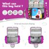 MEGADOO Carrying Case Compatible with Little Tikes for Story Machine Books Starter Set, Portable Storage Bag with Handle and Shoulder Strap for Storytime, Storybook, Character Accessories (Purple) view 3
